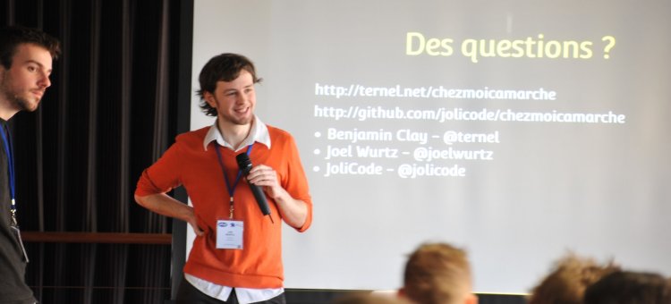 Joël et Benjamin au PHP Tour Afup