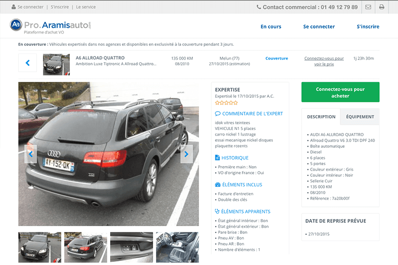 Développement de pro.aramisauto.com